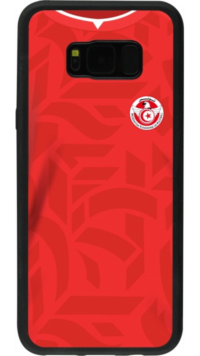 Samsung Galaxy S8+ Case Hülle - Silikon schwarz Tunesien 2022 personalisierbares Fussballtrikot
