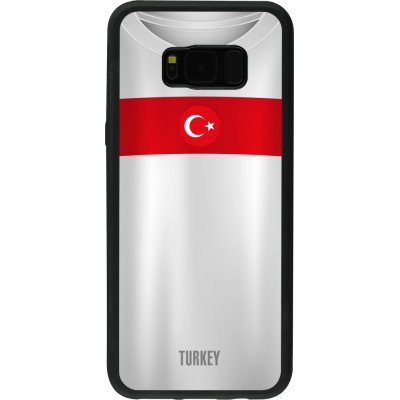 Samsung Galaxy S8+ Case Hülle - Silikon schwarz Türkei personalisierbares Fussballtrikot