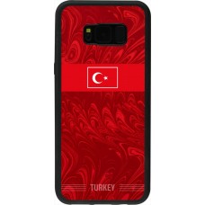 Coque Samsung Galaxy S8+ - Silicone rigide noir Maillot de football Turquie 2026 personnalisable