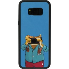 Samsung Galaxy S8+ Case Hülle - Silikon schwarz Frog with camera DTMF