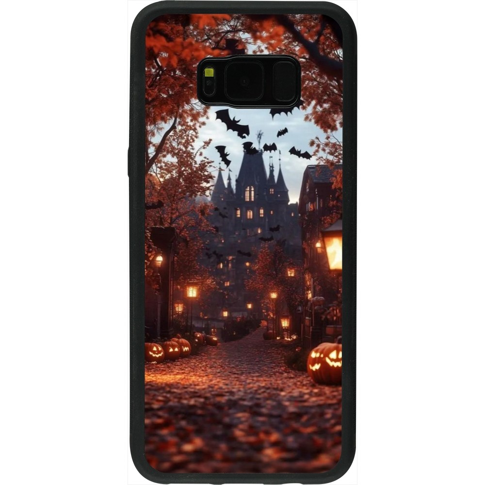 Samsung Galaxy S8+ Case Hülle - Silikon schwarz Halloween 2025 Haunted house