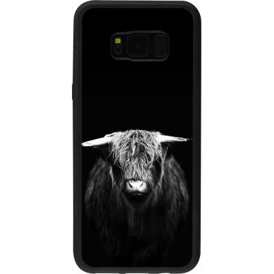 Samsung Galaxy S8+ Case Hülle - Silikon schwarz Highland calf black