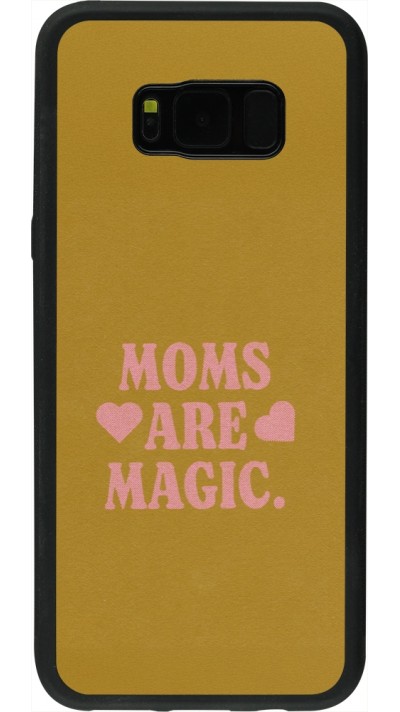 Coque Samsung Galaxy S8+ - Silicone rigide noir Mom 2026 Are Magic