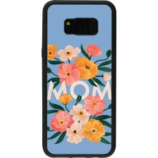 Coque Samsung Galaxy S8+ - Silicone rigide noir Mom 2026 Flowers