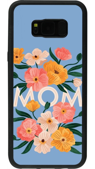 Coque Samsung Galaxy S8+ - Silicone rigide noir Mom 2026 Flowers