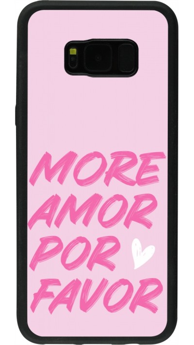 Coque Samsung Galaxy S8+ - Silicone rigide noir More amor porfavor Coque Samsung Galaxy S8+ - Silicone rigide noir More amor porfavor