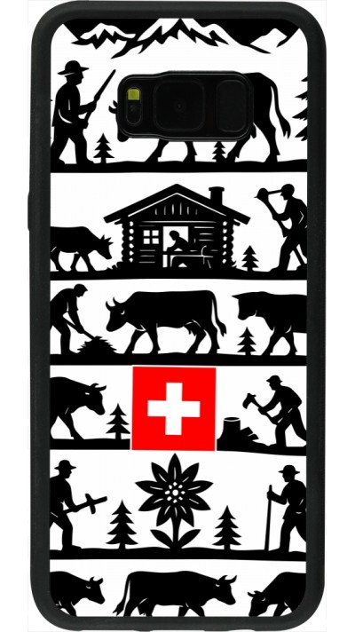 Samsung Galaxy S8+ Case Hülle - Silikon schwarz Poya Schweiz 1