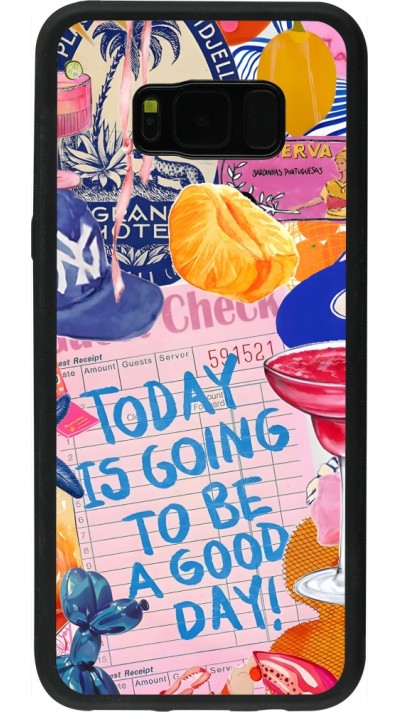 Samsung Galaxy S8+ Case Hülle - Silikon schwarz Preppy Today is Going to be a good day