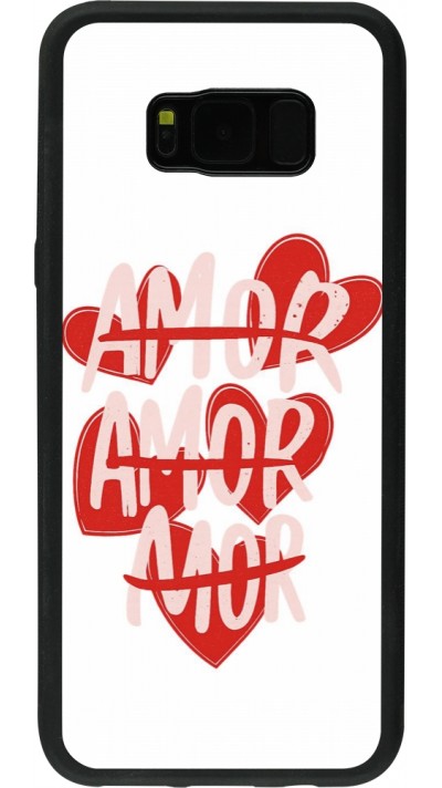 Samsung Galaxy S8+ Case Hülle - Silikon schwarz Saint Valentines Day 26 Amor