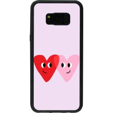 Samsung Galaxy S8+ Case Hülle - Silikon schwarz Saint Valentines Day 26 Heart