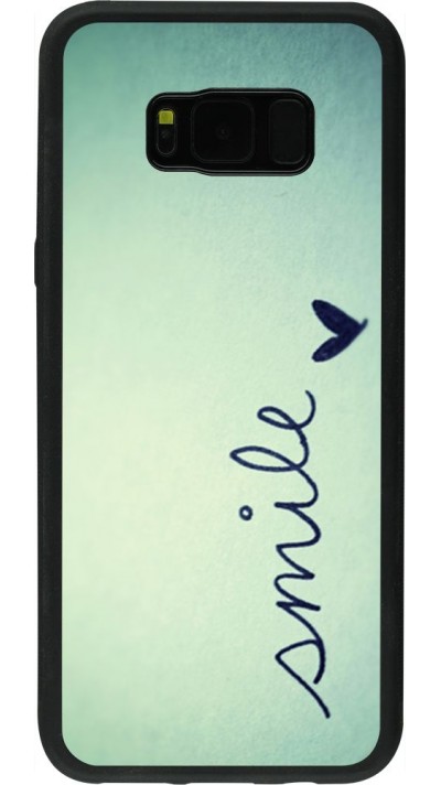 Coque Samsung Galaxy S8+ - Silicone rigide noir Smile