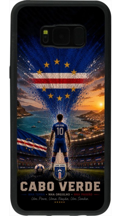 Samsung Galaxy S8+ Case Hülle - Silikon schwarz Fussball Kap Verde splash 2026