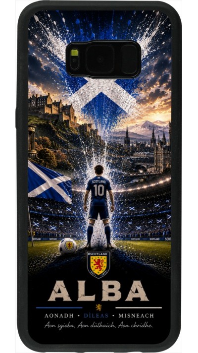 Samsung Galaxy S8+ Case Hülle - Silikon schwarz Fussball Schottland splash 2026