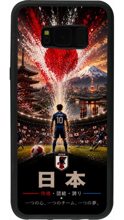 Samsung Galaxy S8+ Case Hülle - Silikon schwarz Fussball Japan splash 2026