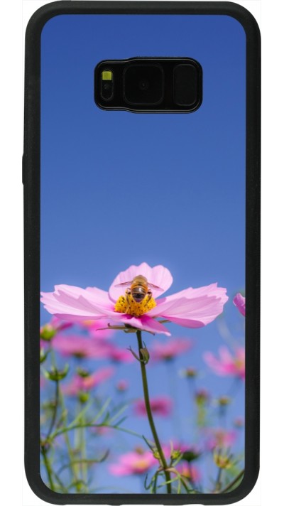 Samsung Galaxy S8+ Case Hülle - Silikon schwarz Bee on a flower 2026