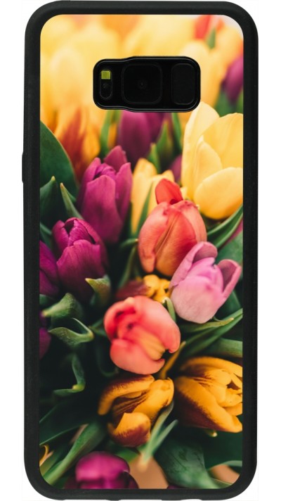 Samsung Galaxy S8+ Case Hülle - Silikon schwarz Bouquet of tulips 2026