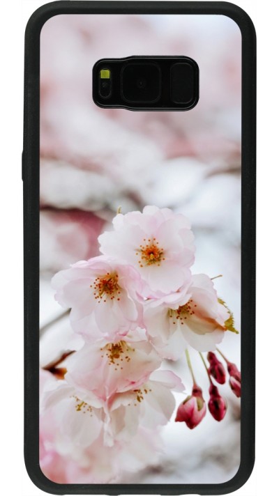 Samsung Galaxy S8+ Case Hülle - Silikon schwarz Cherry tree 2026