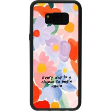 Samsung Galaxy S8+ Case Hülle - Silikon schwarz Every day is a chance 2026