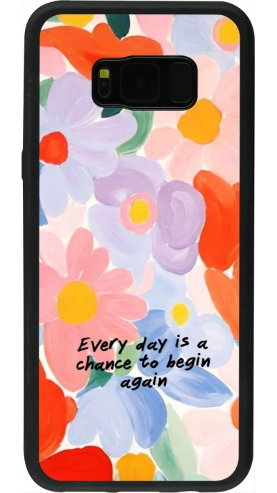 Samsung Galaxy S8+ Case Hülle - Silikon schwarz Every day is a chance 2026