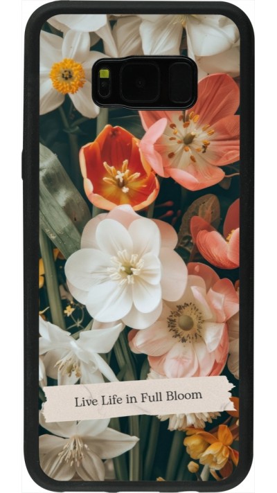 Samsung Galaxy S8+ Case Hülle - Silikon schwarz Full Bloom 2026