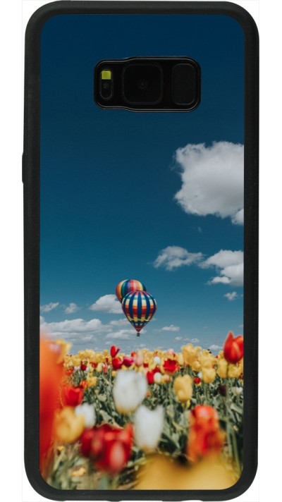 Samsung Galaxy S8+ Case Hülle - Silikon schwarz Hot air balloon 2026
