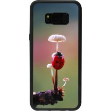 Samsung Galaxy S8+ Case Hülle - Silikon schwarz Ladybird on a mushroom 2026