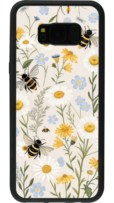 Samsung Galaxy S8+ Case Hülle - Silikon schwarz Pattern bees 2026