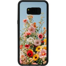 Samsung Galaxy S8+ Case Hülle - Silikon schwarz Spring flowers 2026