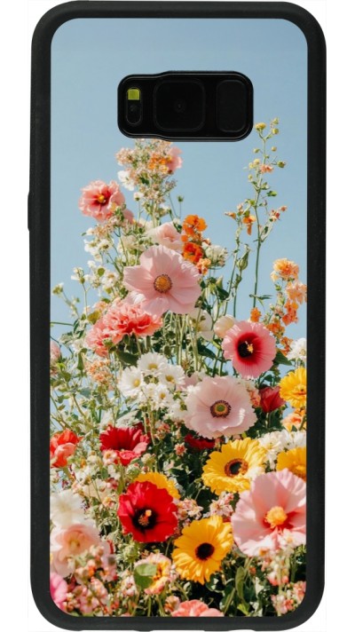 Samsung Galaxy S8+ Case Hülle - Silikon schwarz Spring flowers 2026
