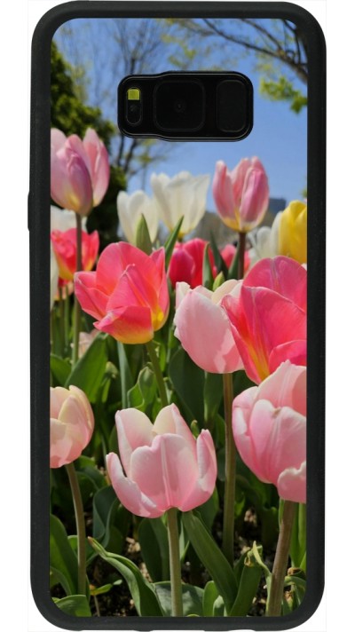 Samsung Galaxy S8+ Case Hülle - Silikon schwarz Tulips 2026