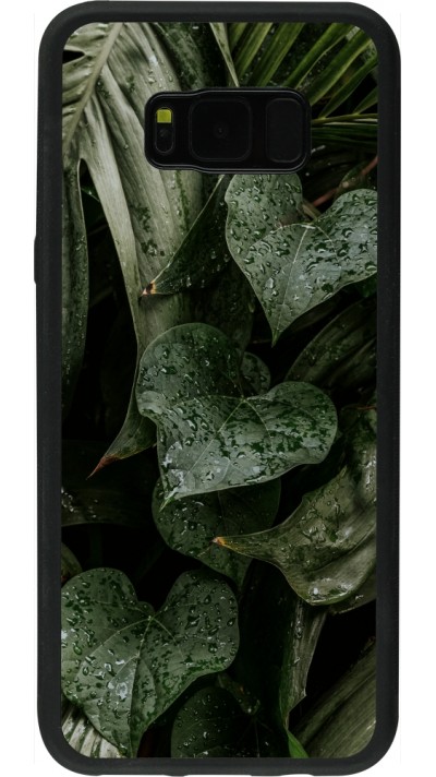 Coque Samsung Galaxy S8+ - Silicone rigide noir Spring 23 fresh plants
