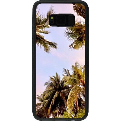 Samsung Galaxy S8+ Case Hülle - Silikon schwarz Summer 2023 palm tree vibe