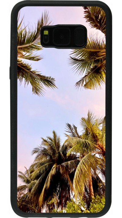 Samsung Galaxy S8+ Case Hülle - Silikon schwarz Summer 2023 palm tree vibe