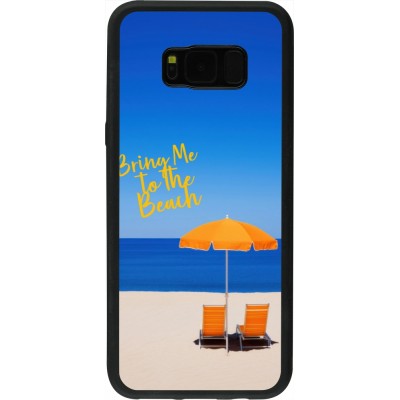 Samsung Galaxy S8+ Case Hülle - Silikon schwarz Summer 2025 Bring me to the beach