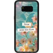 Samsung Galaxy S8+ Case Hülle - Silikon schwarz Summer 2025 Grow with the flow