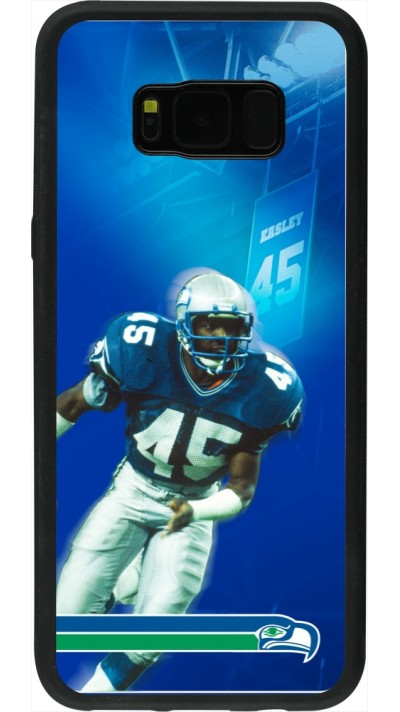 Samsung Galaxy S8+ Case Hülle - Silikon schwarz Super Bowl 26 Seattle 1