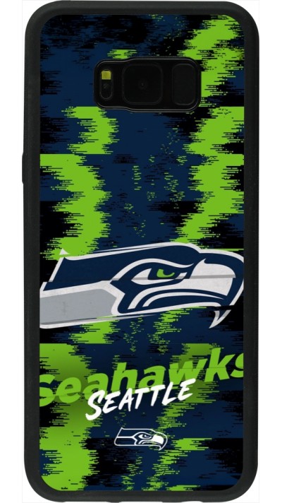 Samsung Galaxy S8+ Case Hülle - Silikon schwarz Super Bowl 26 Seattle 2