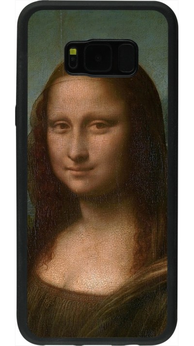 Coque Samsung Galaxy S8+ - Silicone rigide noir Tableau art - La Joconde - Léonard de Vinci