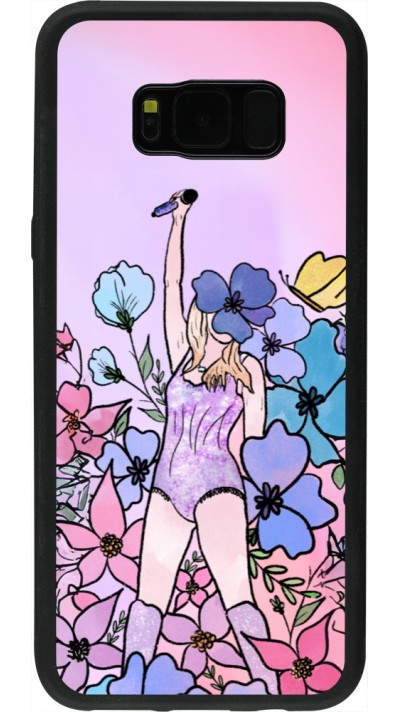 Coque Samsung Galaxy S8+ - Silicone rigide noir Taylor Swift Sketch - Pink Coque Samsung Galaxy S8+ - Silicone rigide noir Taylor Swift Sketch - Pink