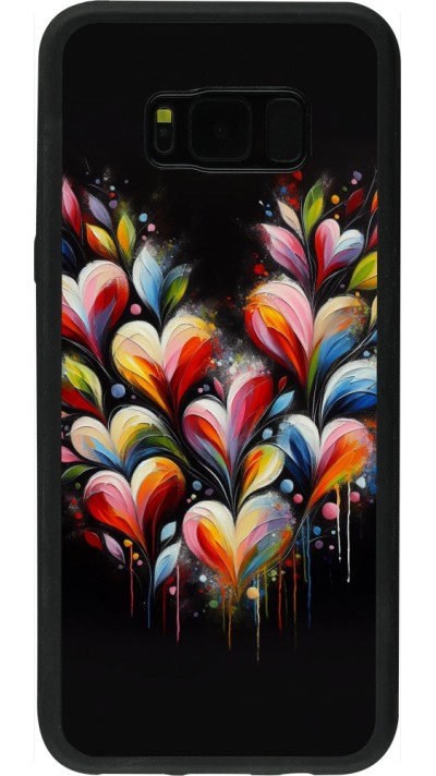 Coque Samsung Galaxy S8+ - Silicone rigide noir Valentine 2024 Coeur Noir Abstrait Coque Samsung Galaxy S8+ - Silicone rigide noir Valentine 2024 Coeur Noir Abstrait