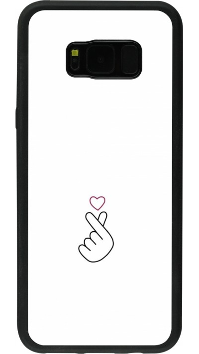 Coque Samsung Galaxy S8+ - Silicone rigide noir Valentine 2024 heart by Millennials Coque Samsung Galaxy S8+ - Silicone rigide noir Valentine 2024 heart by Millennials