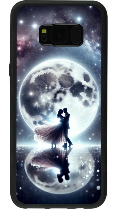 Coque Samsung Galaxy S8+ - Silicone rigide noir Valentine 2024 Love under the moon Coque Samsung Galaxy S8+ - Silicone rigide noir Valentine 2024 Love under the moon