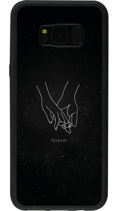Coque Samsung Galaxy S8+ - Silicone rigide noir Valentine 2023 hands forever Coque Samsung Galaxy S8+ - Silicone rigide noir Valentine 2023 hands forever