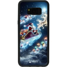 Samsung Galaxy S8+ Case Hülle - Silikon schwarz Weihnachten 2023 Verzauberter Weihnachtsmann