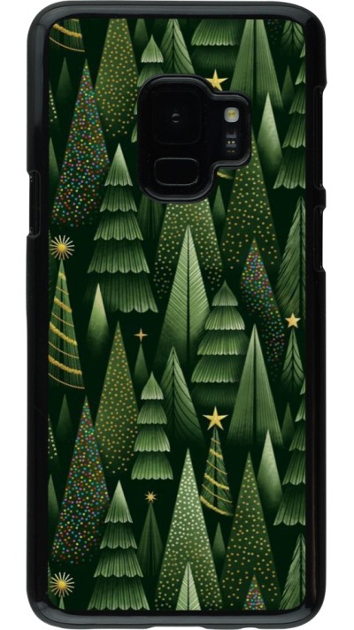 Samsung Galaxy S9 Case Hülle - Christmas 25 Pattern Xmas Tree