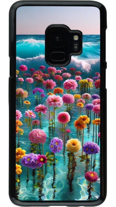 Coque Samsung Galaxy S9 - Flower sea waves
