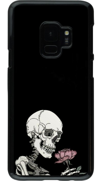 Samsung Galaxy S9 Case Hülle - Halloween 2023 rose and skeleton