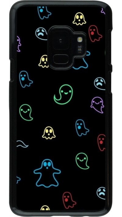 Samsung Galaxy S9 Case Hülle - Halloween 2024 colorful ghosts