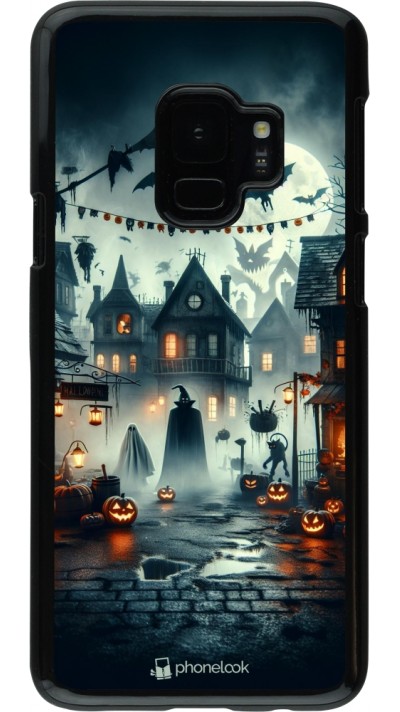 Samsung Galaxy S9 Case Hülle - Halloween Spukstadt