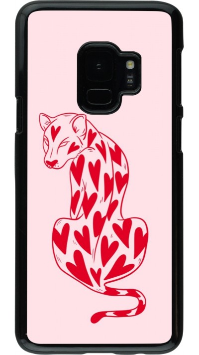 Samsung Galaxy S9 Case Hülle - Leopard with hearts 2026